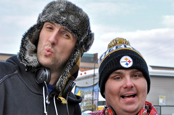 Mikey + Big Bob from the Morning Freak Show